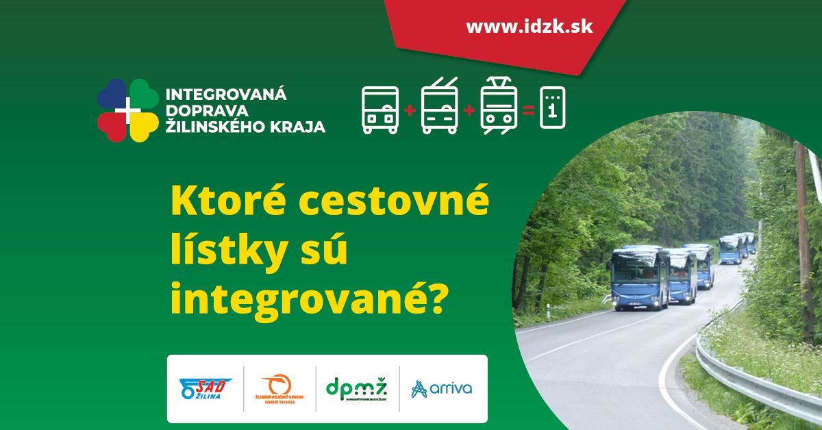 Ktoré cestovné lístky sú integrované?